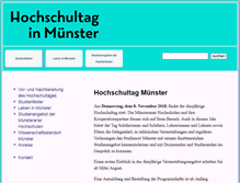 Tablet Screenshot of hochschultag-ms.de
